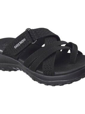 Skechers   Women's Strappy Slide Sandal - Black   Women's Size 8  New with tags